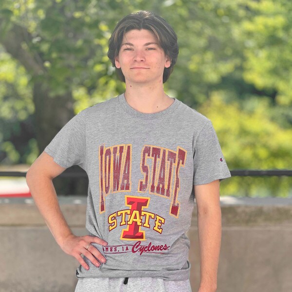Champion I-State Ames Gray Short Sleeve T-Shirt